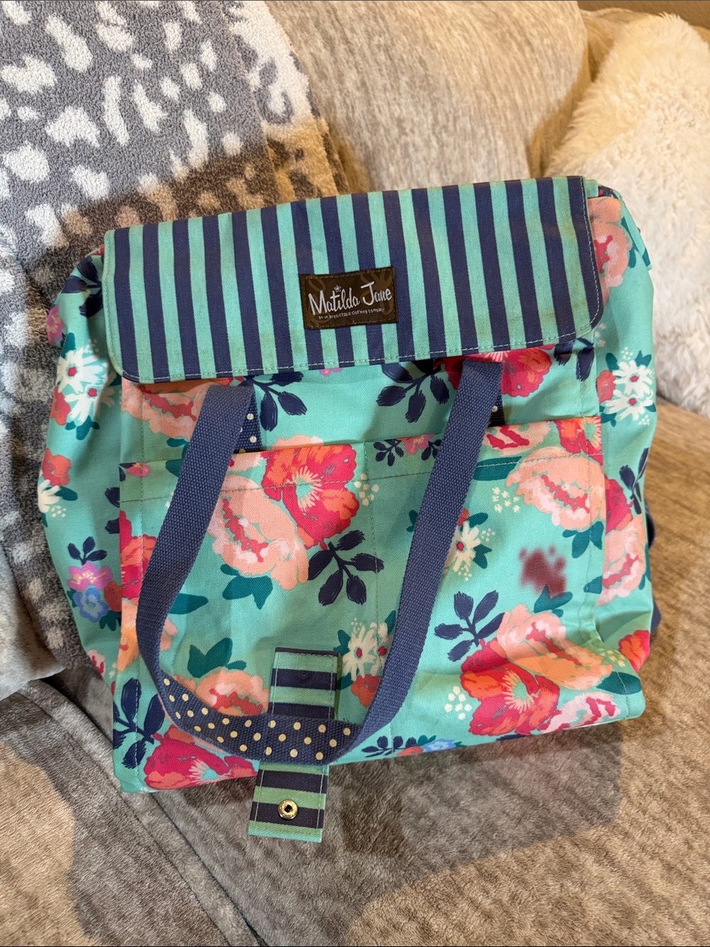 Matilda Jane Floral Polka Dot Backpack